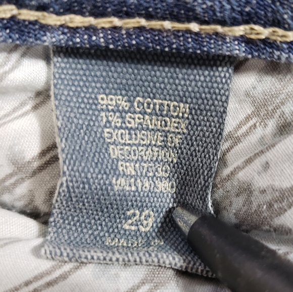 Converse Stanton Classic Boot Cut Jeans Womens 29x31 Lightly Distressed Denim - Picture 6 of 12